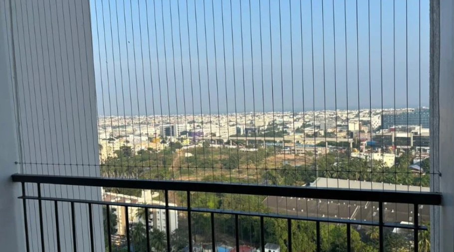 Invisible grills for balconies