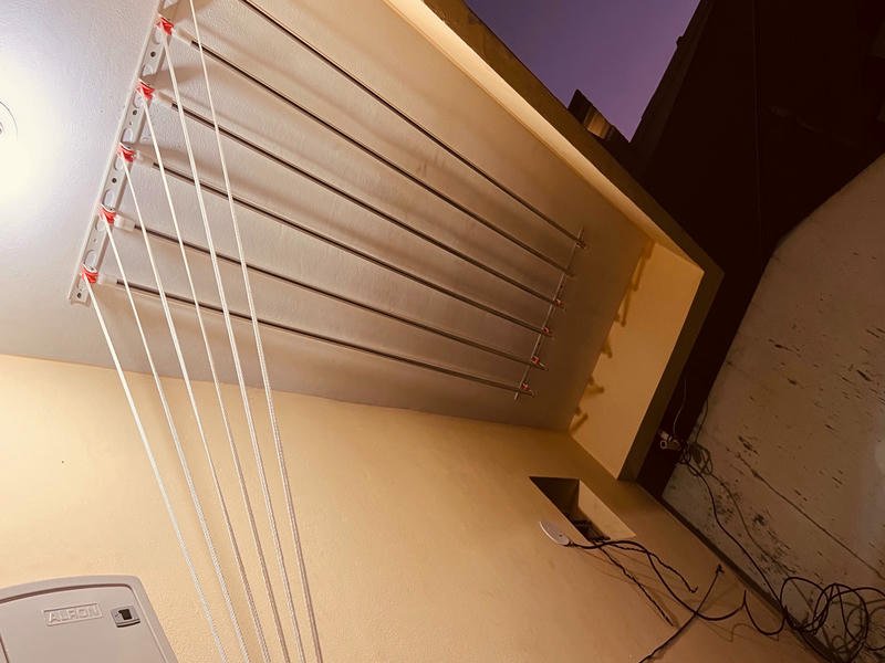 Balcony wall mount hanger